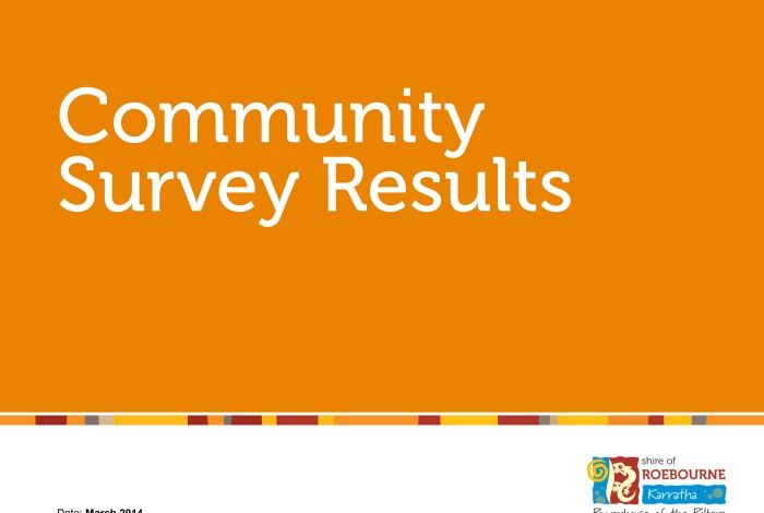 2014 Community Survey results summary