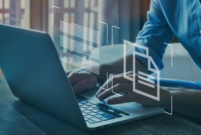 information on laptop