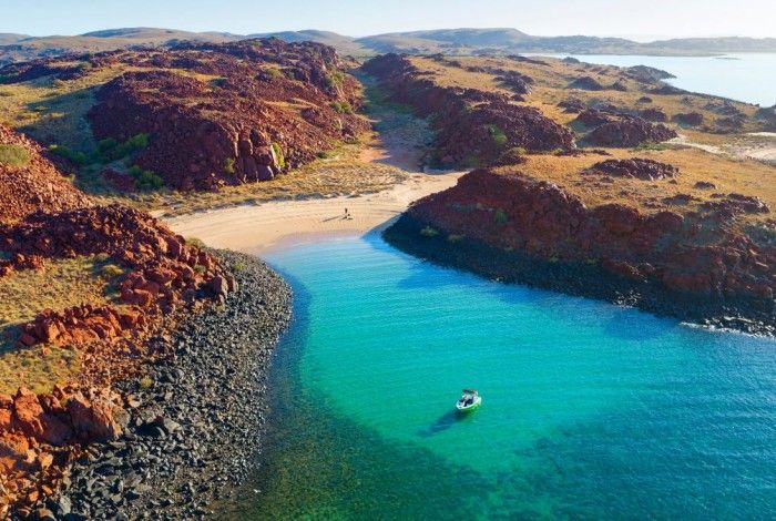 Aerial view of Pirate's cove