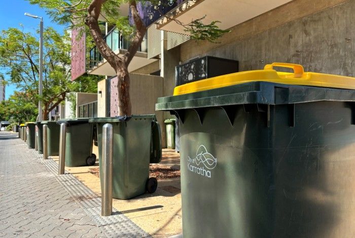 Photo of City of Karratha wheelie bins