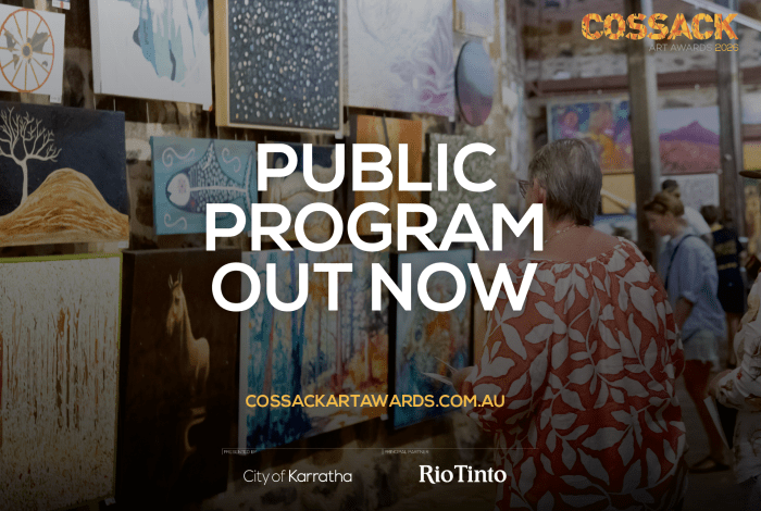 Image of Cossack Art Awards saying Public Program out now