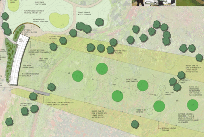 Preferred concept design chosen for new driving range 
